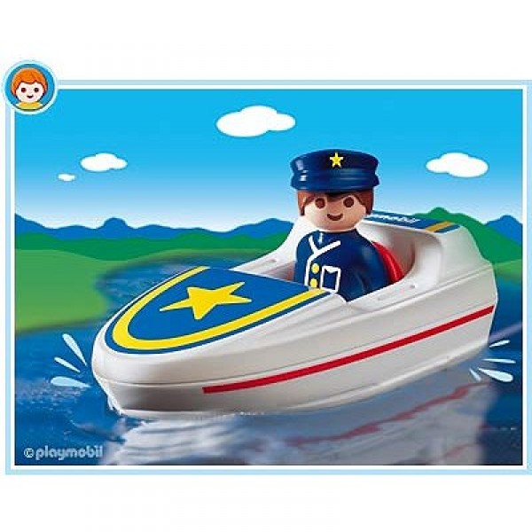 Playmobil 6720 : Policier/ bateau - Playmobil-6720