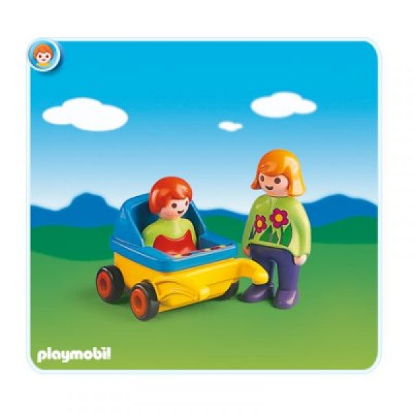 Playmobil 6749 : Maman avec poussette - Playmobil-6749