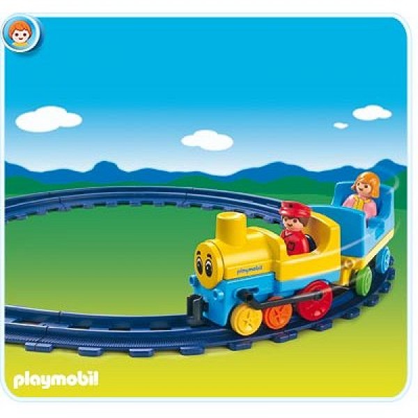 Playmobil 6760 : Train avec rails - Playmobil-6760