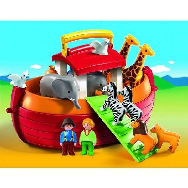 Playmobil 6765 : Arche de Noé transportable - Playmobil-6765