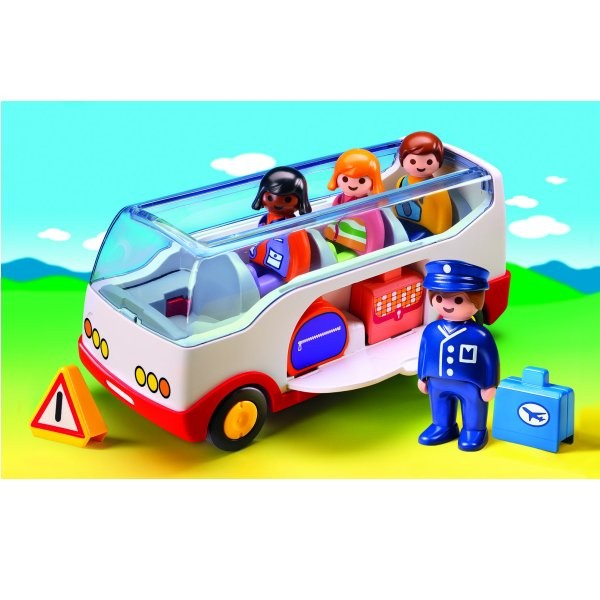 Playmobil 6773 : Autocar de voyage 1.2.3 - Playmobil-6773