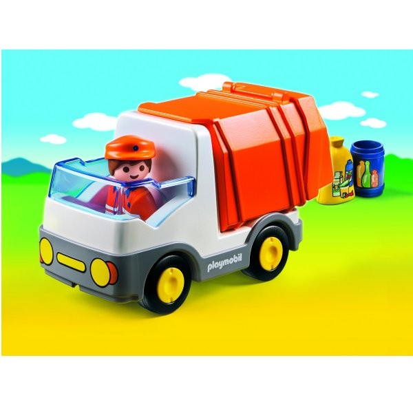 Playmobil 6774 : Camion poubelle 1.2.3 - Playmobil-6774