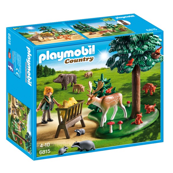 Playmobil 6815 : Country : Garde forestière avec animaux - Playmobil-6815