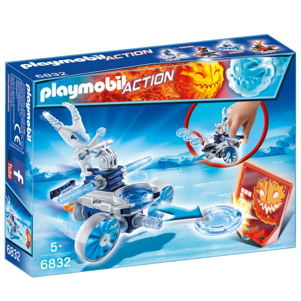 Playmobil 6832 : Les robots et androïdes : Robot de glace avec lance-disques - Playmobil-6832