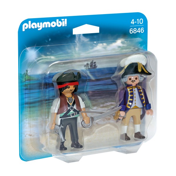 Playmobil 6846 Pirates : Pirate et soldat royal - Playmobil-6846