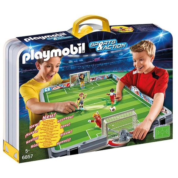 Playmobil 6857 : Sports & Action : Terrain de football transportable - Playmobil-6857