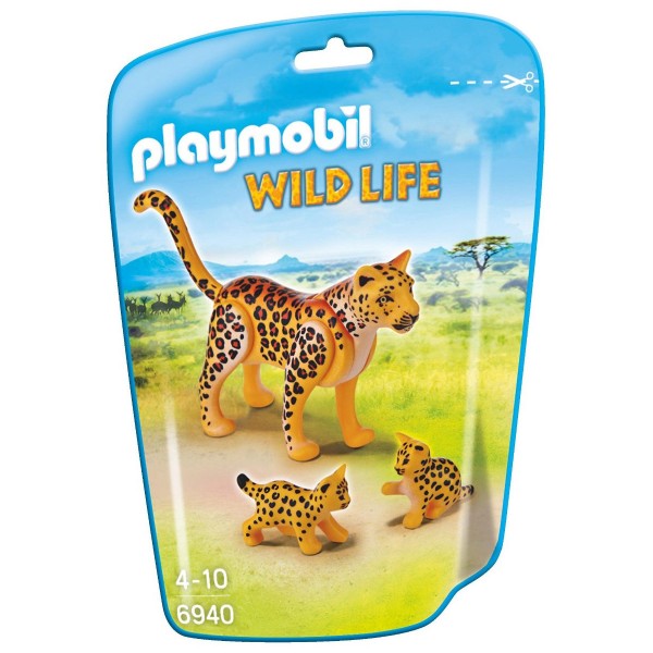 Playmobil 6940 : Wild Life : Léopard avec ses bébés - Playmobil-6940