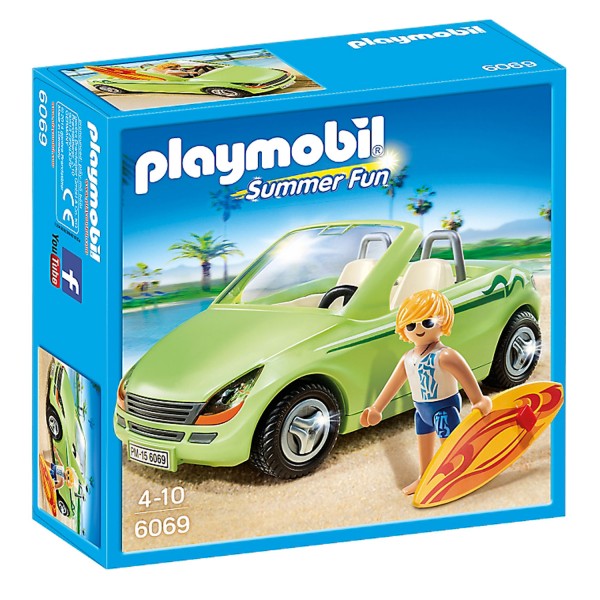Playmobil 6069 : Surfeur et voiture décapotable - Playmobil-6069