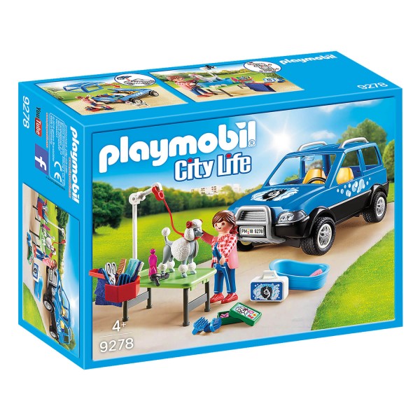 Playmobil 9278 City Life : Toiletteuse avec véhicule - Playmobil-9278