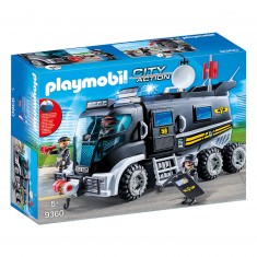 Playmobil 9360 City Action  : Camion des policiers d'élite avec sirène et gyrophare
