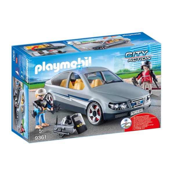 Playmobil 9361 City Action  : Voiture banalisée avec policiers en civil - Playmobil-9361