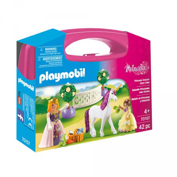 Playmobil 70107 Princess : Valisette Princesses avec licorne - Playmobil-70107