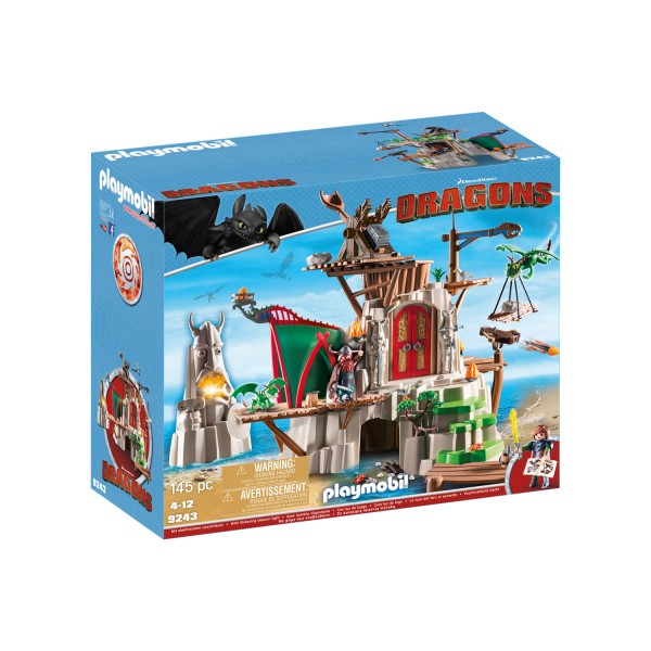 Playmobil 9243 : Dragons : Campement de l'île de Beurk - Playmobil-9243