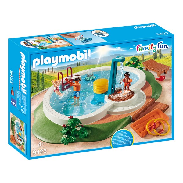 Playmobil 9422 Family Fun :  Piscine avec douche - Playmobil-9422