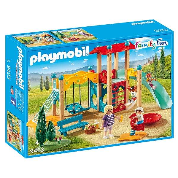 Playmobil 9423 Family Fun : Parc de jeu avec toboggan - Playmobil-9423