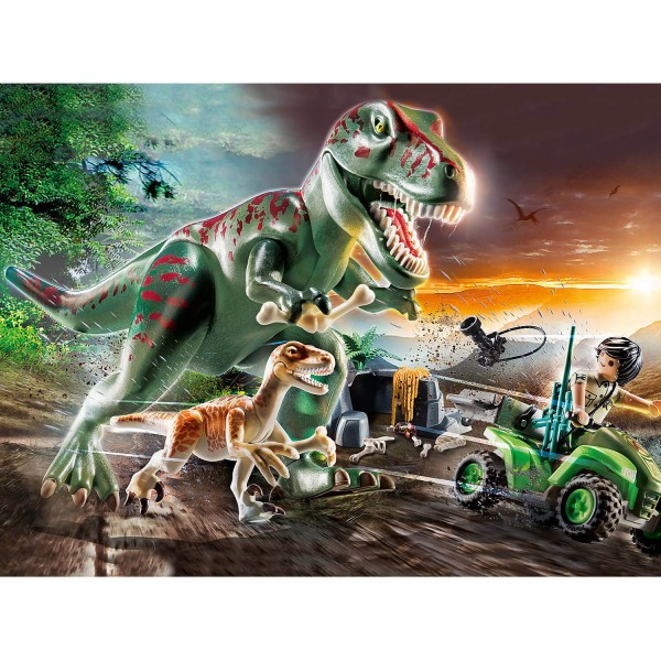 Playmobil 70632 Dinos : Explorateur avec quad et dinosaures - Playmobil-70632