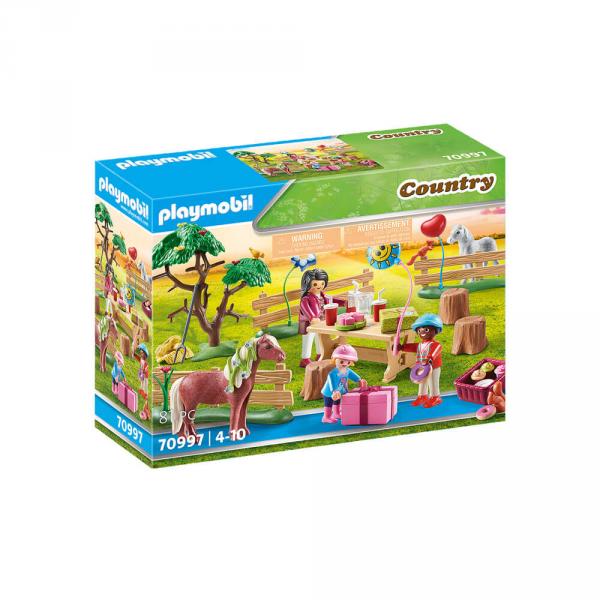 Playmobil 70997 Country : Décoration de fête avec poneys - Playmobil-70997