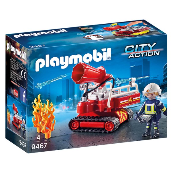 Playmobil 9467 City Action : Pompier avec robot d'intervention - Playmobil-9467