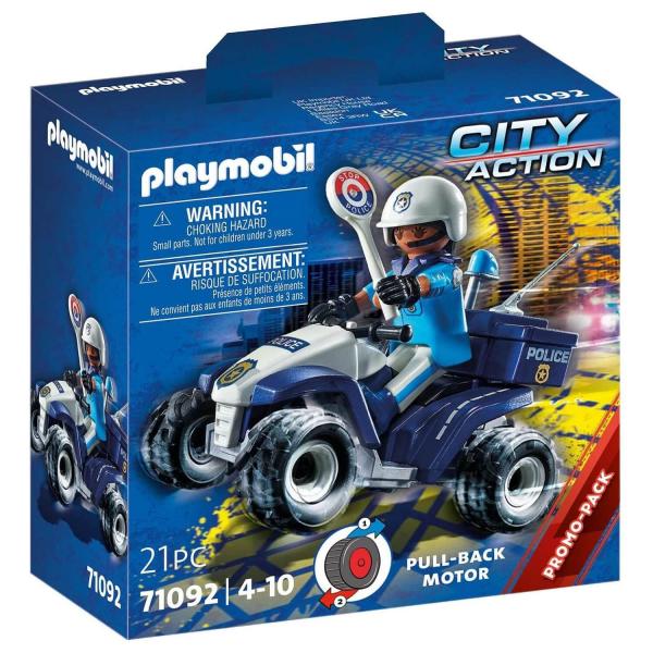 Playmobil 71092 City Action : Policier et quad - Playmobil-71092