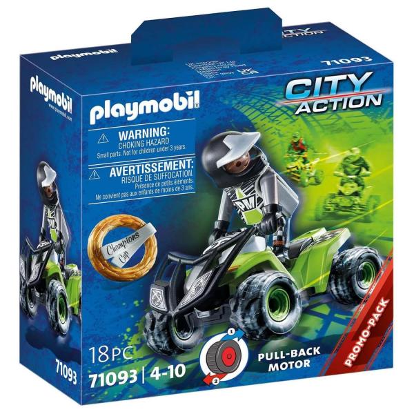 Playmobil 71093 City Action : Pilote de course et quad - Playmobil-71093