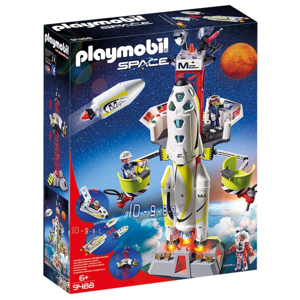 Playmobil 9488 Space : Fusée Mars avec plateforme de lancement - Playmobil-9488
