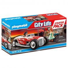 Playmobil 71078 City life : Voiture vintage avec couple 