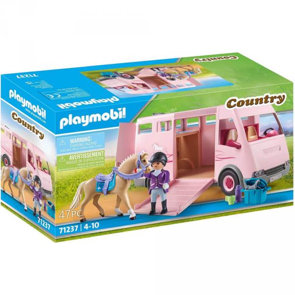 Playmobil 71237 Country : Van avec cheval - Playmobil-71237
