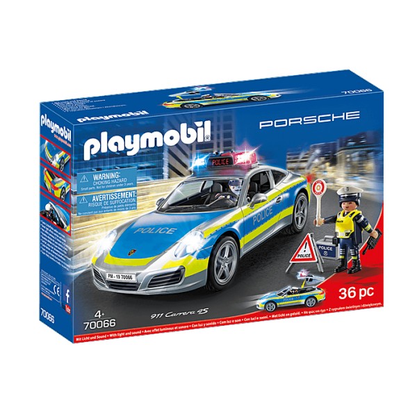 Playmobil 70066 Porshe : Porsche 911 Carrera 4S Police - Playmobil-70066