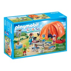 Playmobil 70098 Family Fun : Tente et campeurs