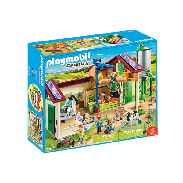 Playmobil 70132 Country : Grande ferme avec silo et animaux - Playmobil-70132