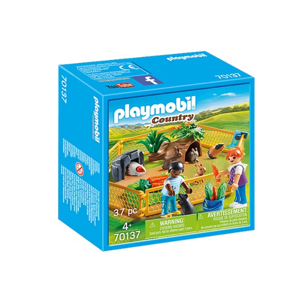 Playmobil 70137 Country : Enfants avec petits animaux - Playmobil-70137