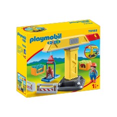 Playmobil 70165 1.2.3 : Grue de chantier