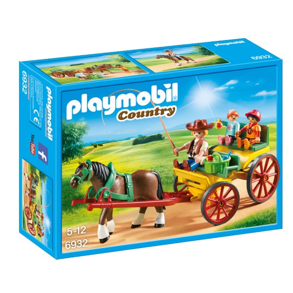 Playmobil 6932 Country : Calèche avec attelage - Playmobil-6932