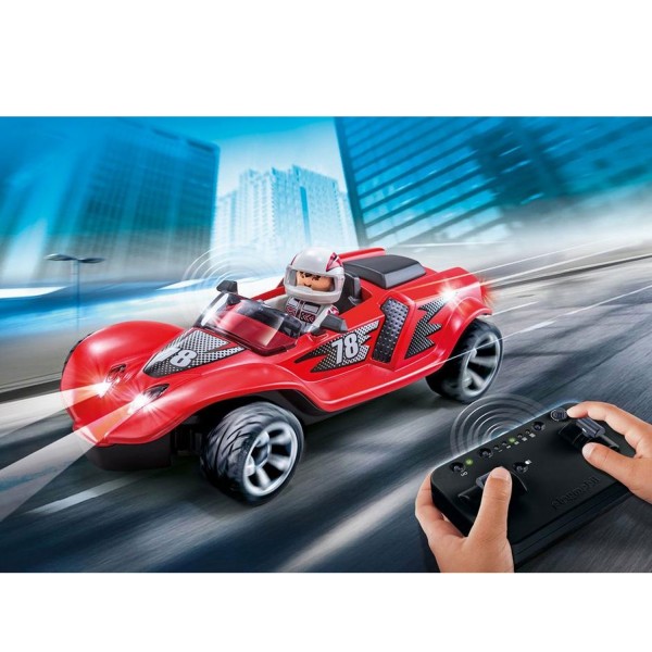 Playmobil 9090 Action : Voiture de course rouge radiocommandée - Playmobil-9090