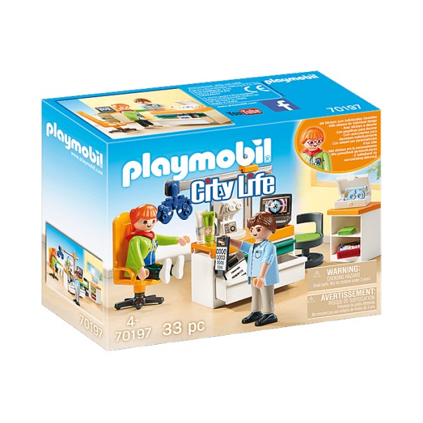 Playmobil 70197 CityLife : Cabinet d'ophtalmologie - Playmobil-70197