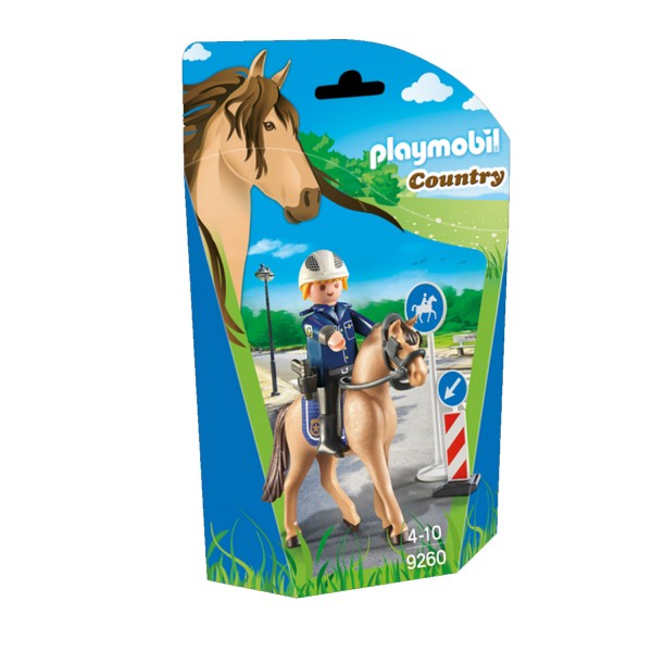 Playmobil 9260 Country : Policier avec cheval - Playmobil-9260