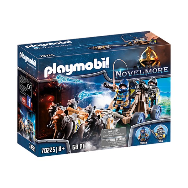 Playmobil 70225 Novelmore : Chevaliers Novelmore avec canons et loups - Playmobil-70225