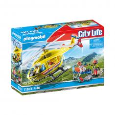 Playmobil 71203 City life : Hélicoptère de secours