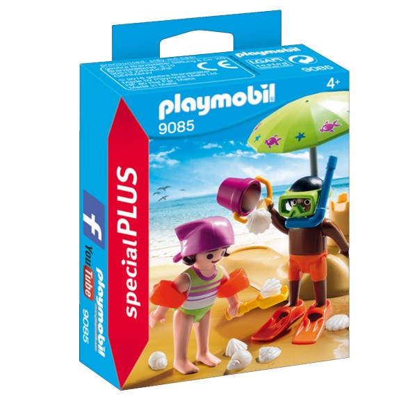 Playmobil 9085 Special Plus : Enfants et châteaux de sable - Playmobil-9085
