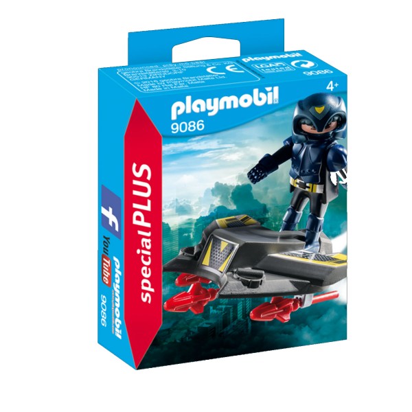 Playmobil 9086 Special Plus : Chevalier du Ciel avec planeur - Playmobil-9086