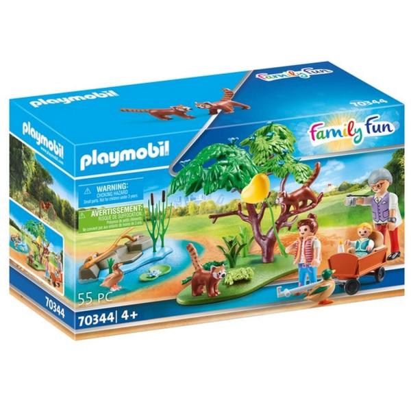 Playmobil 70344 Family Fun : Pandas roux avec enfants - Playmobil-70344