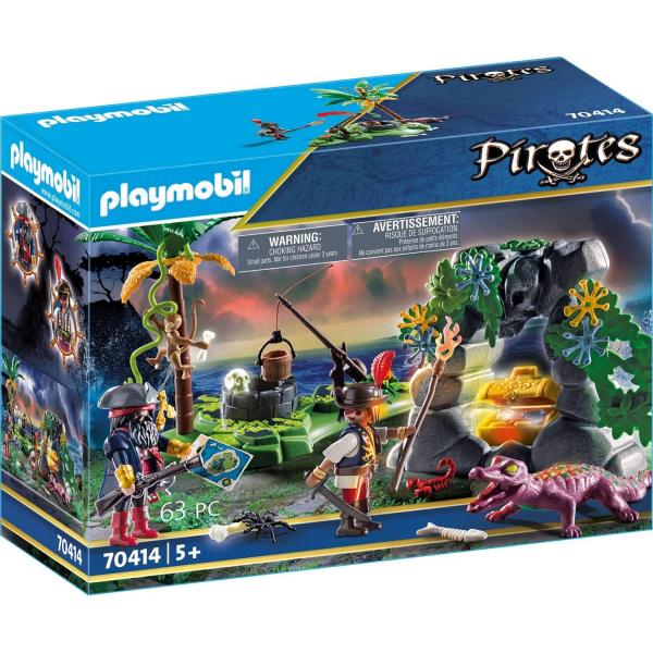 Playmobil 70414 Pirates : Repaire du trésor des pirates - Playmobil-70414