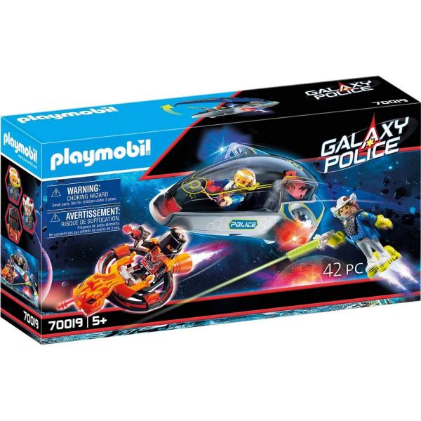 Playmobil 70019 : Galaxy Police - Véhicule volant des policiers de l'espace - Playmobil-70019