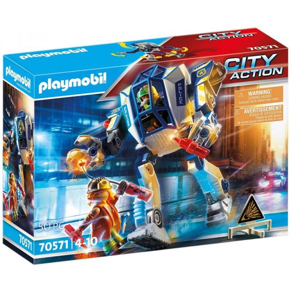 Playmobil 70571 City Action - Les policiers  : Police Robot de police - Playmobil-70571