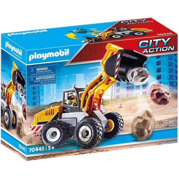 Playmobil 70445 : City Action - Chargeuse sur pneus - Playmobil-70445