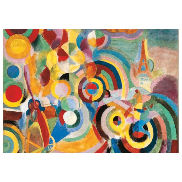 Puzzle d'art en bois 50 pièces Michèle Wilson - Delaunay : Hommage à Blériot - PMW-W451-50