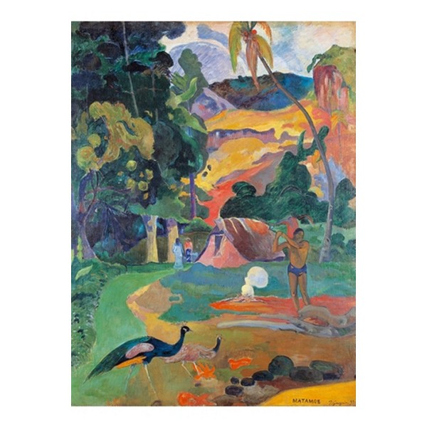 Puzzle d'art en bois 150 pièces Michèle Wilson - Gauguin : Paysage au paon - PMW-A206-150