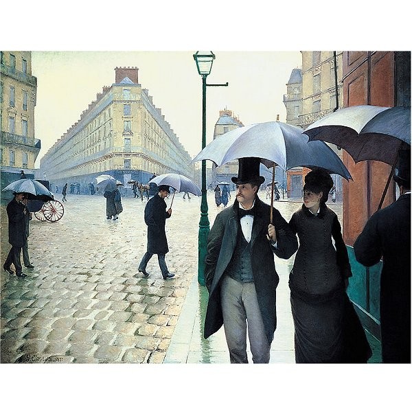 Puzzle d'art en bois 650 pièces Michèle Wilson - Caillebotte : Rue de Paris, temps de pluie - PMW-A134-650