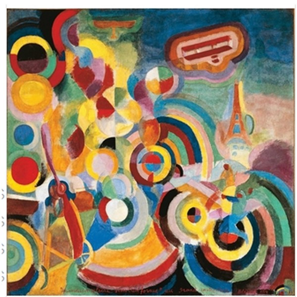 Puzzle d'art en bois 80 pièces Michèle Wilson - Delaunay : Hommage à Blériot - PMW-A254-80