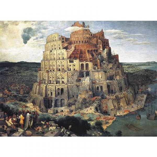 Puzzle d'art en bois 1000 pièces Michèle Wilson  - Brueghel : La Tour de Babel - PMW-A516-1000